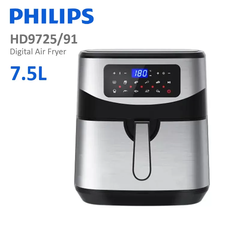 Philips Essential XL 2.65lb/6.2L Digital Airfryer w/ Rapid Air Technology,  Easy Clean Basket, Black - HD9270/91 