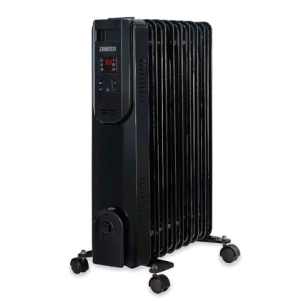 Zanussi 2000W/2KW Oil Filled Radiator, 9 Fin Portable Electric Heater - Black, Adjustable Thermostat with 3 Heat Settings, Safety Cut-off, 20 m sq Room Size...